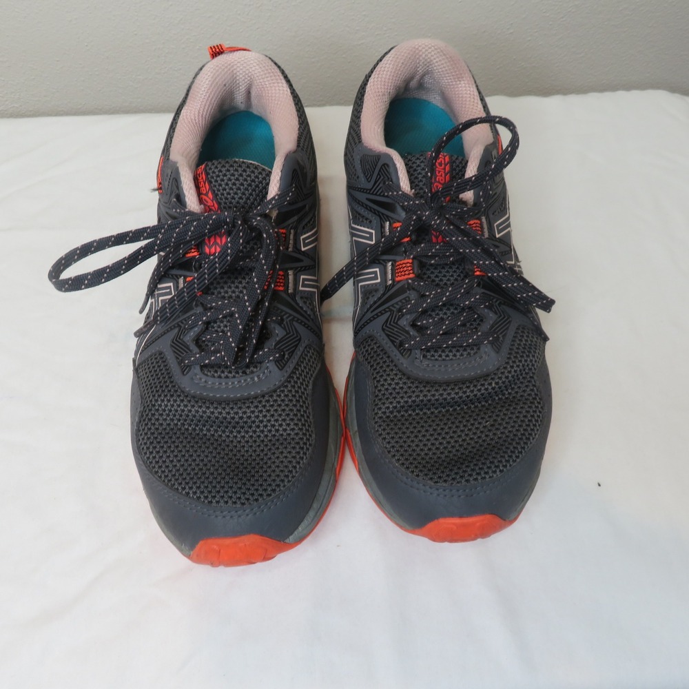 Asics Gel-Venture 8 Womens 8 Wide Trail Running Shoes Grey Orange 1012A706